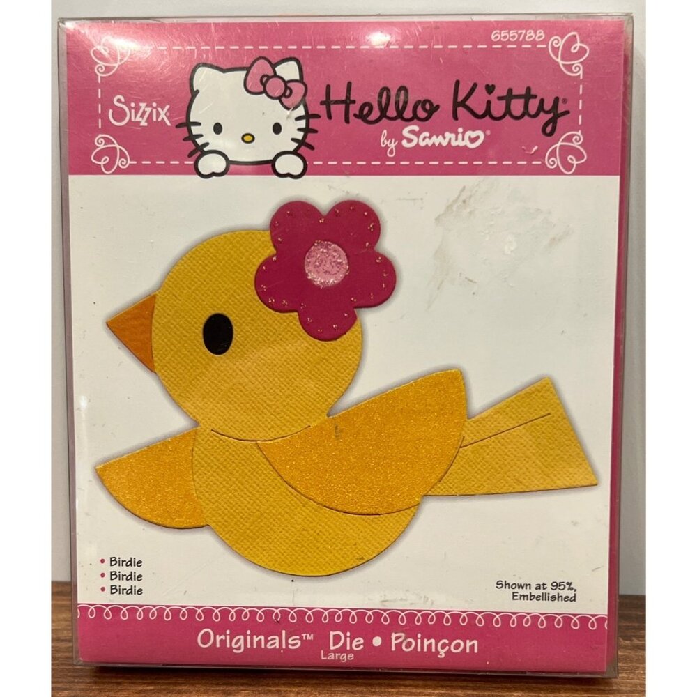 Hello Kitty Birdie Original Die 655788 flower easter